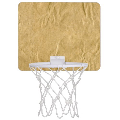 Crumpled Cardboard Texture Mini Basketball Hoop