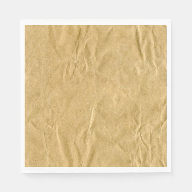 Crumpled Cardboard Texture Napkins (Front)