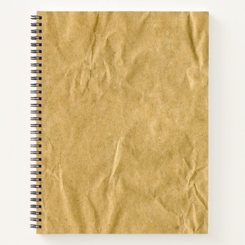 Crumpled Cardboard Texture Notebook