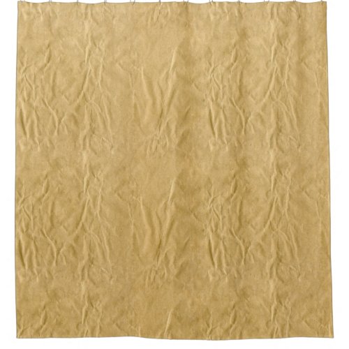 Crumpled Cardboard Texture Shower Curtain