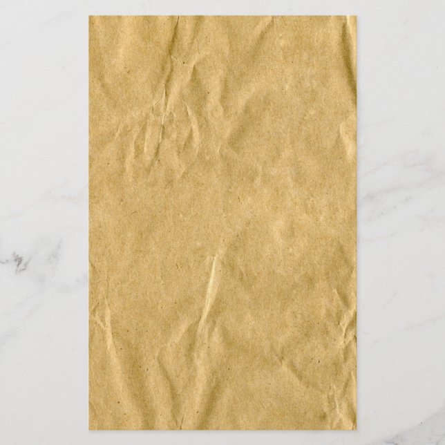 Crumpled Cardboard Texture Stationery (Front)