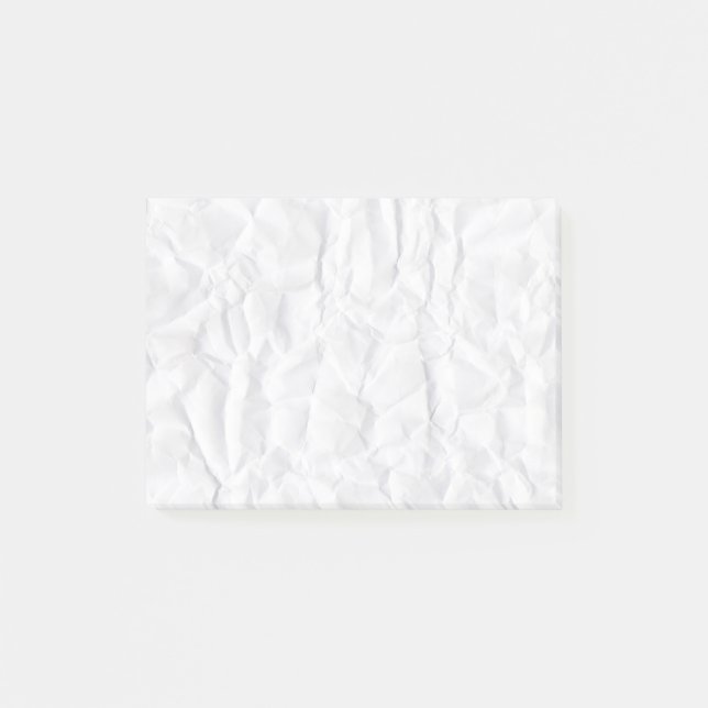 Crumpled creased paper texture sticky notes (Front)