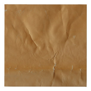 Crumpled, grungy paper background. Series - red. Faux Canvas Print