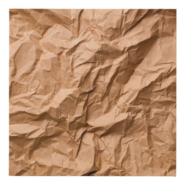 crumpled paper as backgroundabstract, graphic deco faux canvas print (Front)