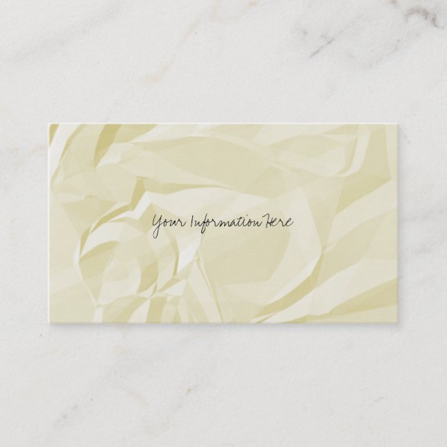 Crumpled Paper Business Cards (Front)