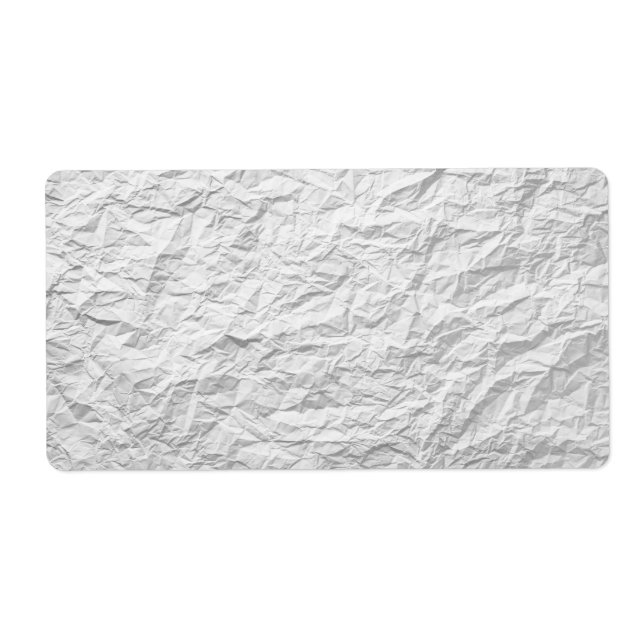 Crumpled Paper Texture For Background 2 Label (Front)
