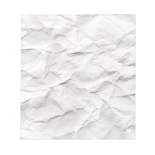 Crumpled Paper Texture Notepad