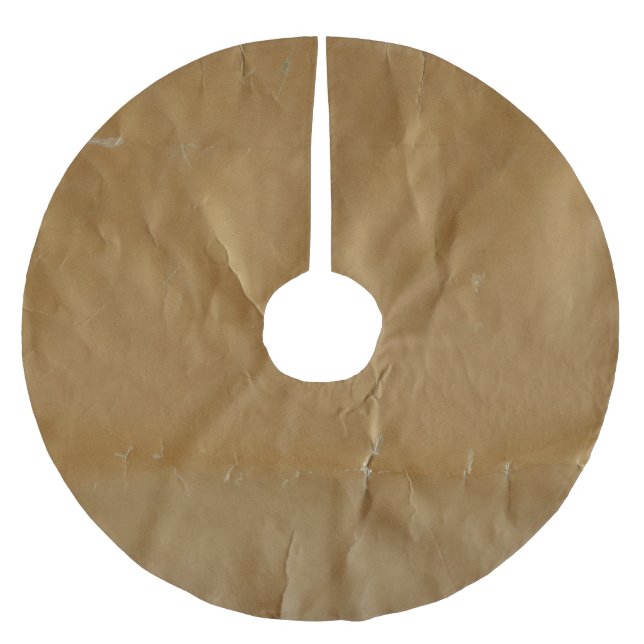 Crumpled red paper: grungy background. brushed polyester tree skirt (Front)