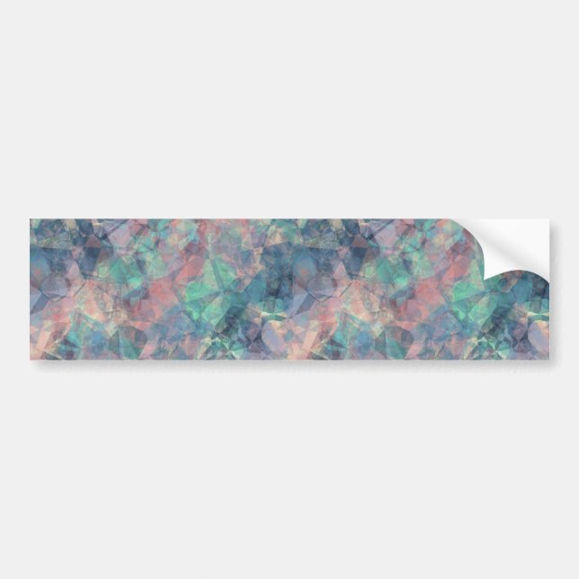 Crumpled Sunset Blue Texture Bumper Sticker (Front)
