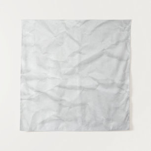 Crumpled White Paper: Textured Background Tapestry