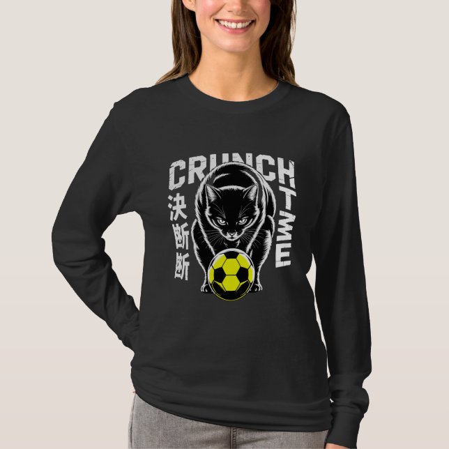 Crunch Time Cat Game Day & Streetwear Essential T-Shirt (Front)