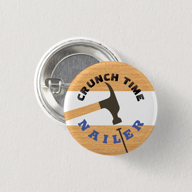 Crunch time employee recognition award button (Front & Back)