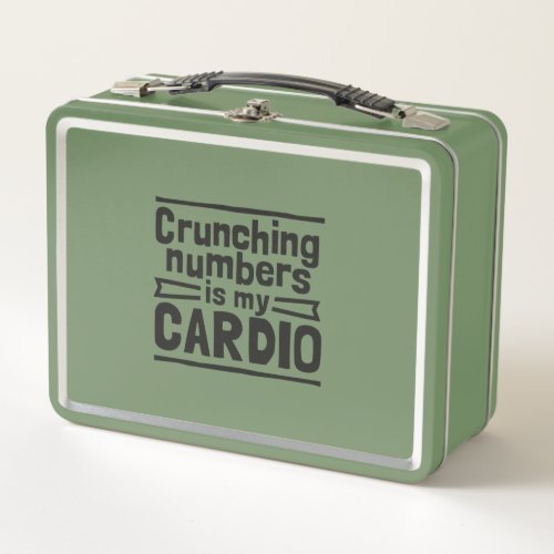 Crunching Numbers Is My Cardio Metal Lunch Box