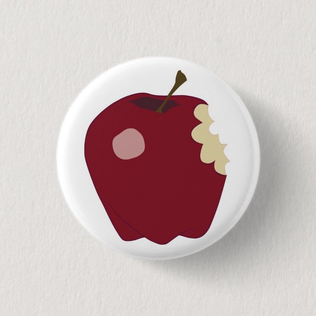 Crunchy Apple Button (Front)