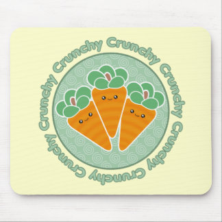 Crunchy Carrots Kawaii Mousepad