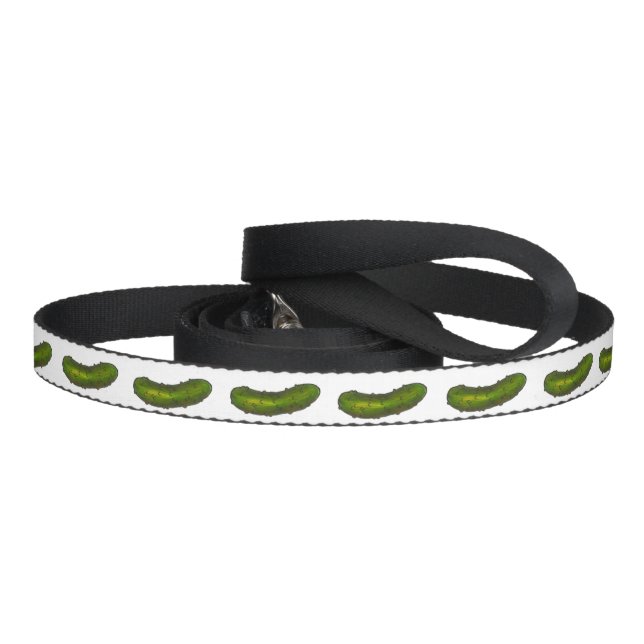 Crunchy Green Dill Pickle Foodie Pickles the Dog Pet Leash (Handle)
