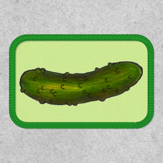 Crunchy Green Kosher Deli Sour Dill Pickle Patch (Front)