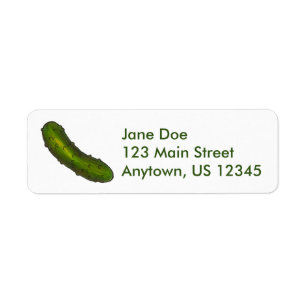 Crunchy Green Kosher Dill Deli Sour Pickle Label