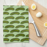 Crunchy Green Kosher Dill Pickle Foodie Kitchen Towel<br><div class="desc">Kitchen towel design features an original marker illustration of a crunchy green kosher dill pickle.

This foodie illustration is also available on other products. Coordinating illustrations are also available. Don't see what you're looking for? Need help with customization? Click "contact this designer" to have something created just for you!</div>