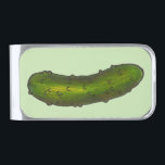 Crunchy Green Kosher Dill Pickle Foodie Silver Finish Money Clip<br><div class="desc">Great for gifting! Money clip design features an original marker illustration of a kosher dill pickle. Great for your favorite foodie.

Don't see what you're looking for? Need help with customization? Click "contact this designer" to have something created just for you!</div>