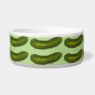 Crunchy Green Kosher Dill Sour Deli Pickle Bowl