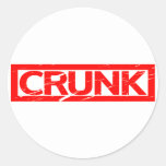 Crunk Stamp Classic Round Sticker