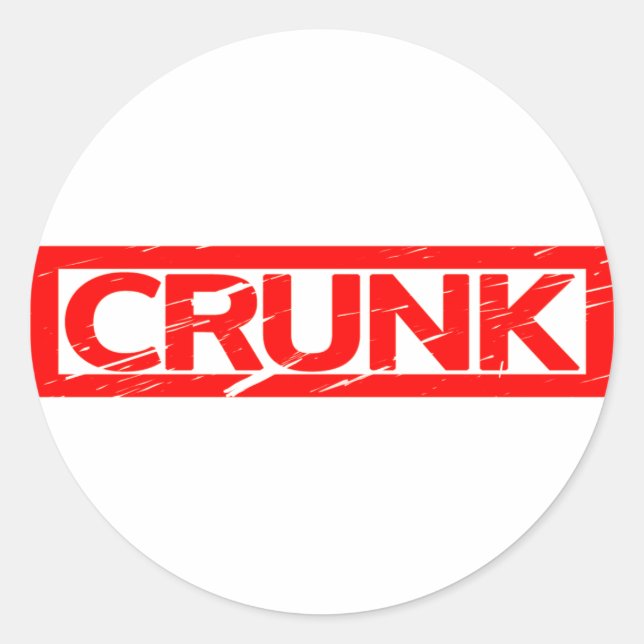 Crunk Stamp Classic Round Sticker (Front)