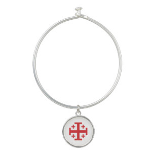 Crusader Cross Bangle Bracelet