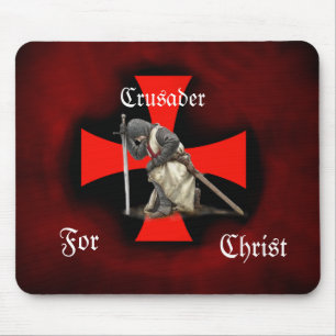 Crusader for Christ Mouse Pad