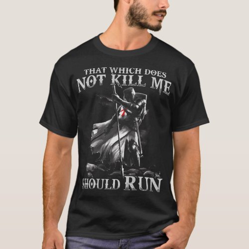 Crusader Knight Templar Warrior Of God Fight Evil T_Shirt