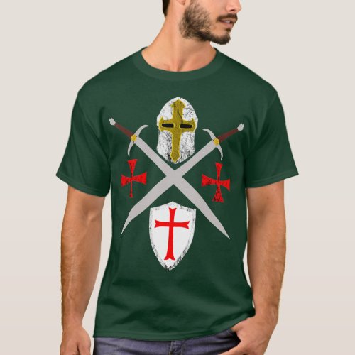 Crusader Knights Templar Code Soldier Of Christ T_Shirt