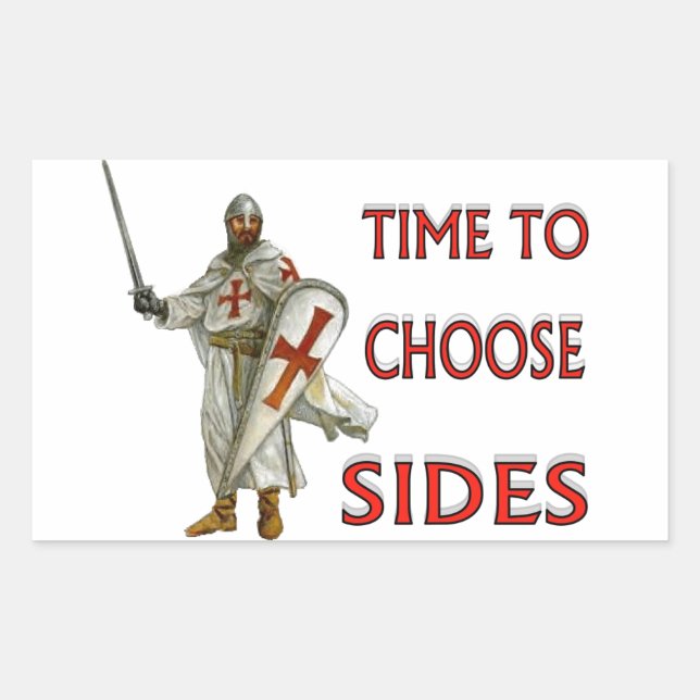CRUSADER RECTANGULAR STICKER (Front)