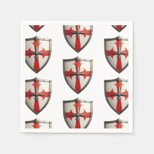 crusader shield design  napkins