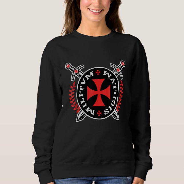 Crusader Templar Emblem Knight Order Sweatshirt (Front)