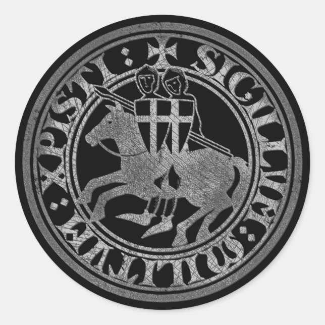 Crusader Templar Knights Seal logo Deus Vult old (Front)