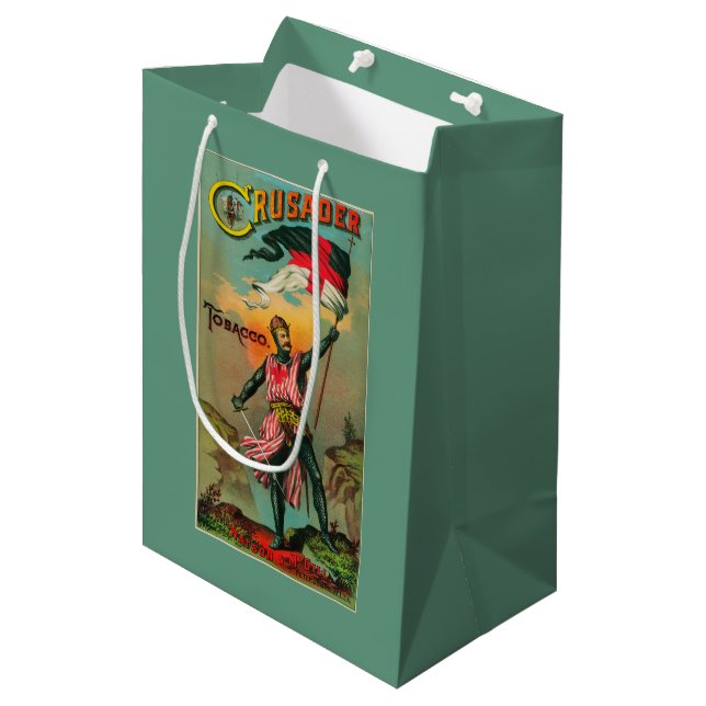 Crusader Tobacco LabelPetersburg, VA Medium Gift Bag (Front Angled)