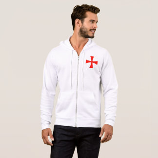 Crusader zip up hoodie small cross