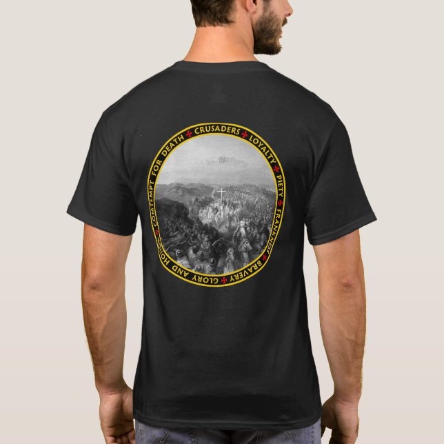 Crusaders at Battle V2 Seal Shirt (Back)