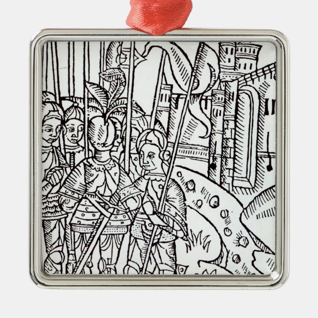 Crusaders, printed by Wynkyn de Worde Metal Ornament (Front)