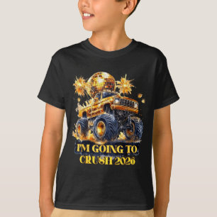 Crush 2026 Monster Truck New Year Party Countdown  T-Shirt