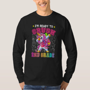 Crush 2nd Grade Dabbing Unicorn Back To School Gir T-Shirt