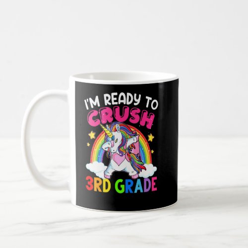 Crush 3rd Grade Dabbing Unicorn Back To School Gir Coffee Mug