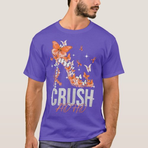 Crush ADHD Butterfly High Heels  T_Shirt