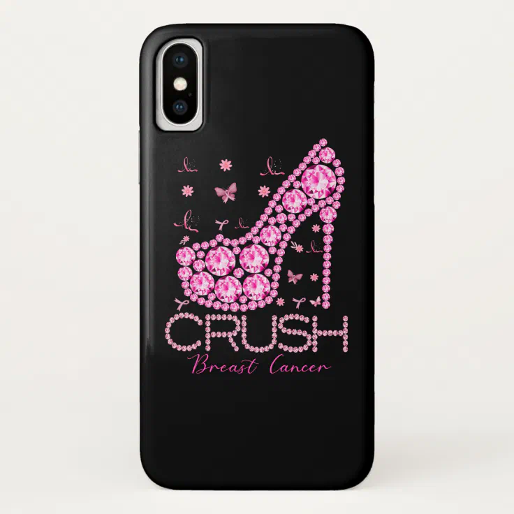 Crush Breast Cancer Awareness Bling Pink Ribbon Case Mate Iphone Case Zazzle