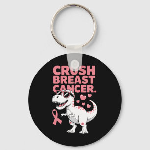 Crush Breast Cancer Breast Cancer Awareness Month Keychain