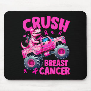 Crush Breast Cancer Nk T-rex Dinosaur Monster Truc Mouse Pad