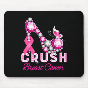 crush breast cancer warrior support breast cancer mouse pad