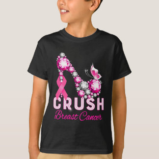 crush breast cancer warrior support breast cancer  T-Shirt