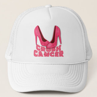 Crush Cancer with Stilettos Trucker Hat