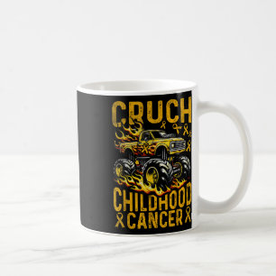 Crush Childhood Cancer Awareness Monster Truck &am Coffee Mug